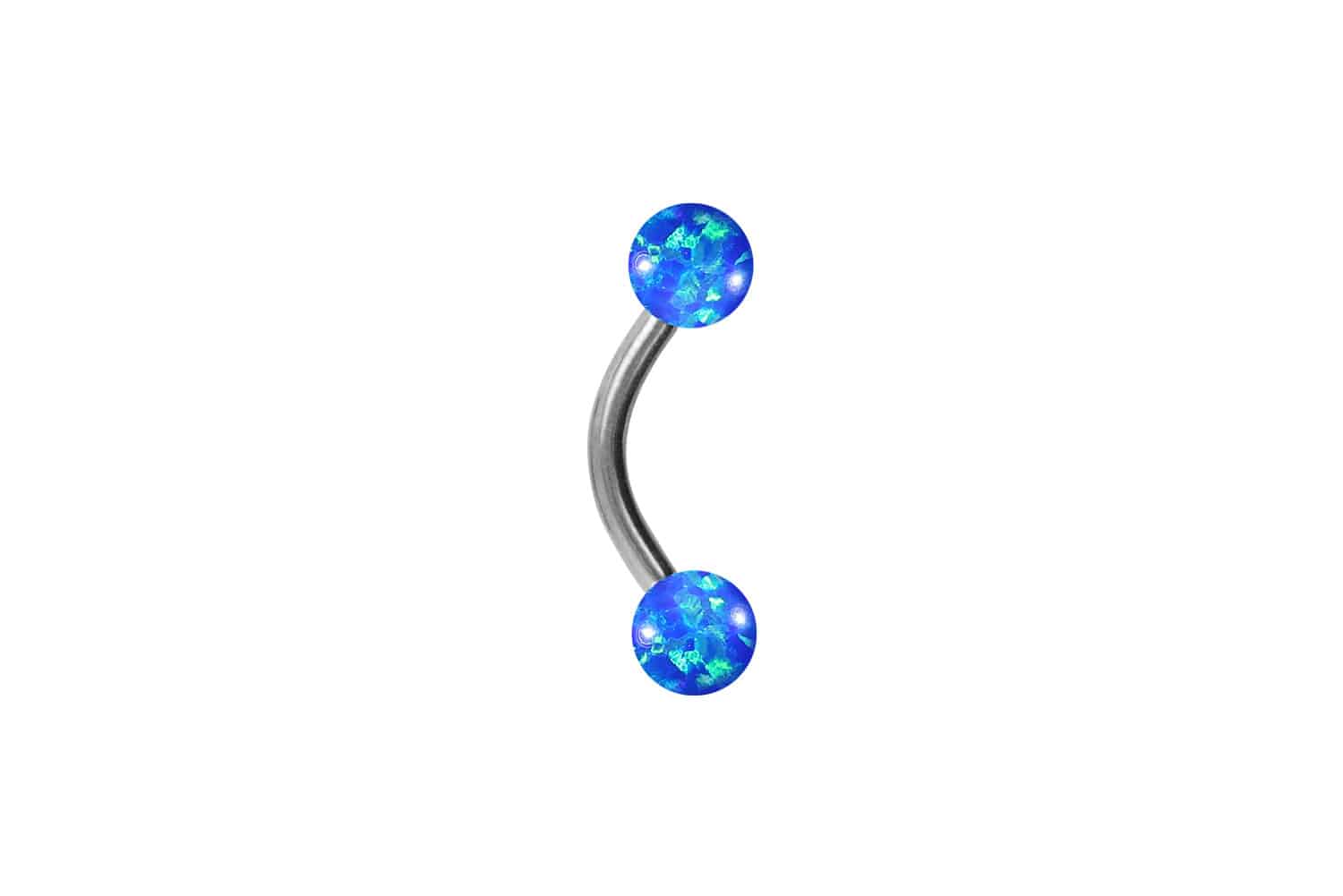 Titan Piercing Banane SYNTHETISCHE OPALE